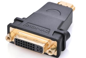 Ugreen 20123 adapter för HDMI- och DVI-kablar, svart, guld
