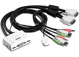 Trendnet TK-214i KVM-Switch, weiß