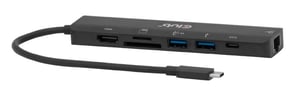 CLUB3D CSV-2553 USB Type-C-hubbar och koncentratorer 5000 Mbit/s Svart