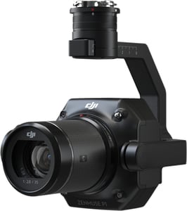 DJI Zenmuse P1 kamera med bildstabilisator, 4K Ultra HD, 45 MP, svart