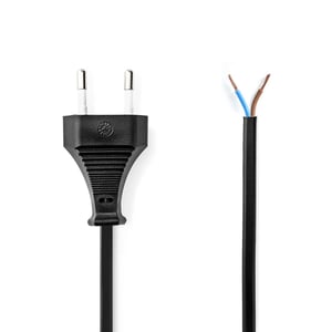 Nedis CEGL11700BK30 Power Cable, Black, 3 m, Type C Power Plug
