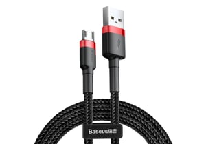 Baseus Cafule USB-Kabel 2 m USB A – Micro-USB A, schwarz, rot