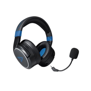 Lexip Metaltech Kopfhörer-Set (kabelgebunden und kabellos) mit Kopfbügel für Gaming, schwarz, blau