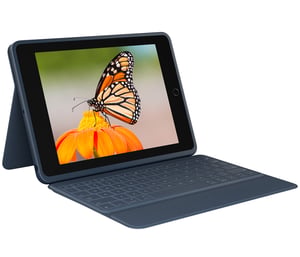 Logitech 920-009659 QWERTY-Tastatur für mobile Geräte, Skandinavien, Smart Connector, Blau