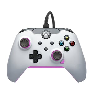 PDP Przewodowy kontroler: Stopiona biel Na Xbox Series X|S, Xbox One oraz Windows 10/11