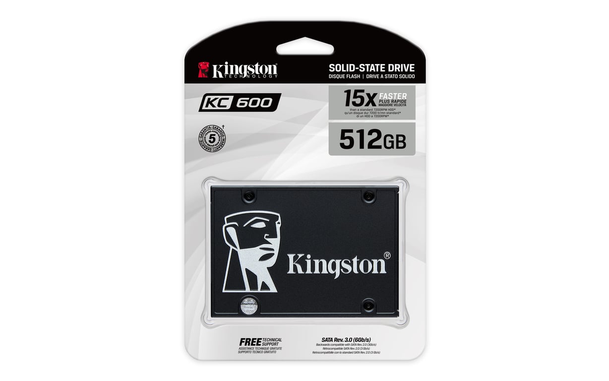 Kingston Technology Dysk SSD KC600 SATA3 2,5 cala 512GB