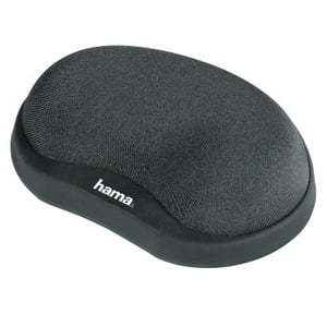 Hama Mini Wrist Rest "Pro," anthracite wrist pad: Elastomer, Lycra, Thermoelastic foam, Polyurethane (PU), Rubber, Black