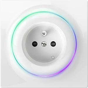 Fibaro Walli eluttag av typ E, vitt
