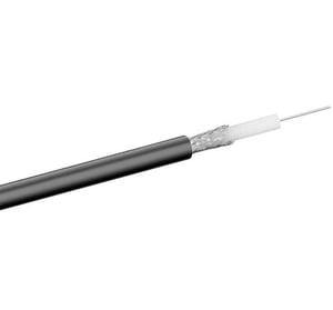 Microconnect RG591B koaxialkabel 100 m Svart