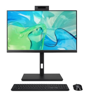 Acer Veriton 4000 VZ4724GT Intel® Core™ i5 i5-14400 60,5 cm (23.8") 1920 x 1080 px All-in-One PC 16 GB DDR5-SDRAM 512 GB SSD Windows 11 Pro Wi-Fi 6 (802.11ax) Czarny