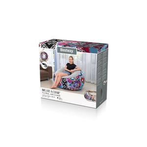 Bestway 75111 / 23 Inflatable Armchair Single Chair Multicolor