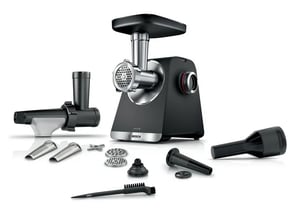 Bosch Serie 6 MFWS650B Fleischwolf 500 W Schwarz, Silber