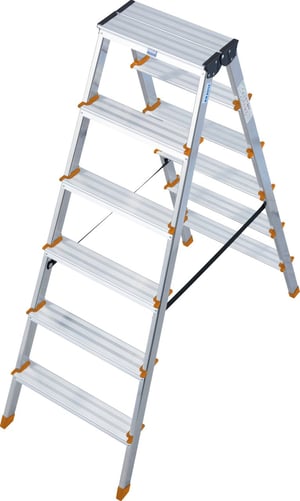 Krause 120410 drabina Składana drabinka Aluminium, Czarny, Pomarańczowy