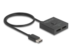 DeLOCK Przełącznik DisplayPort 2 do 1 dwukierunkowego 8K