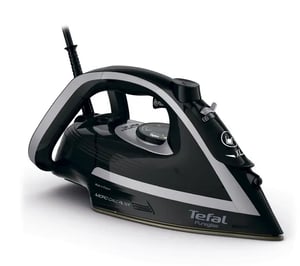 Tefal Puregliss FV8062E0 Bügeleisen – Trocken- und Dampfbügeleisen mit Durilium AirGlide Autoclean-Bügelsohle, 3000 W, Schwarz, Grau