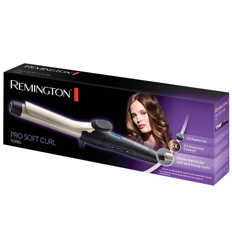Remington CI6325 urządzenie do stylizacji włosów Lokówka Ciepły Srebrny, Czarny