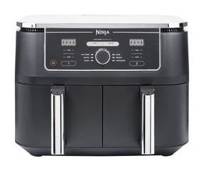 Ninja AF400EU Heißluftfritteuse, doppelt, 9,5 l, Standgerät, 2470 W, schwarz