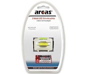 Arcas 30710014 latarka Biały Latarka czołowa LED
