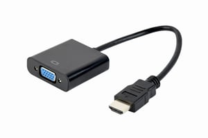 Gembird A-HDMI-VGA-04 kabeladapter 0,15 m VGA (D-Sub) HDMI typ A (standard) svart