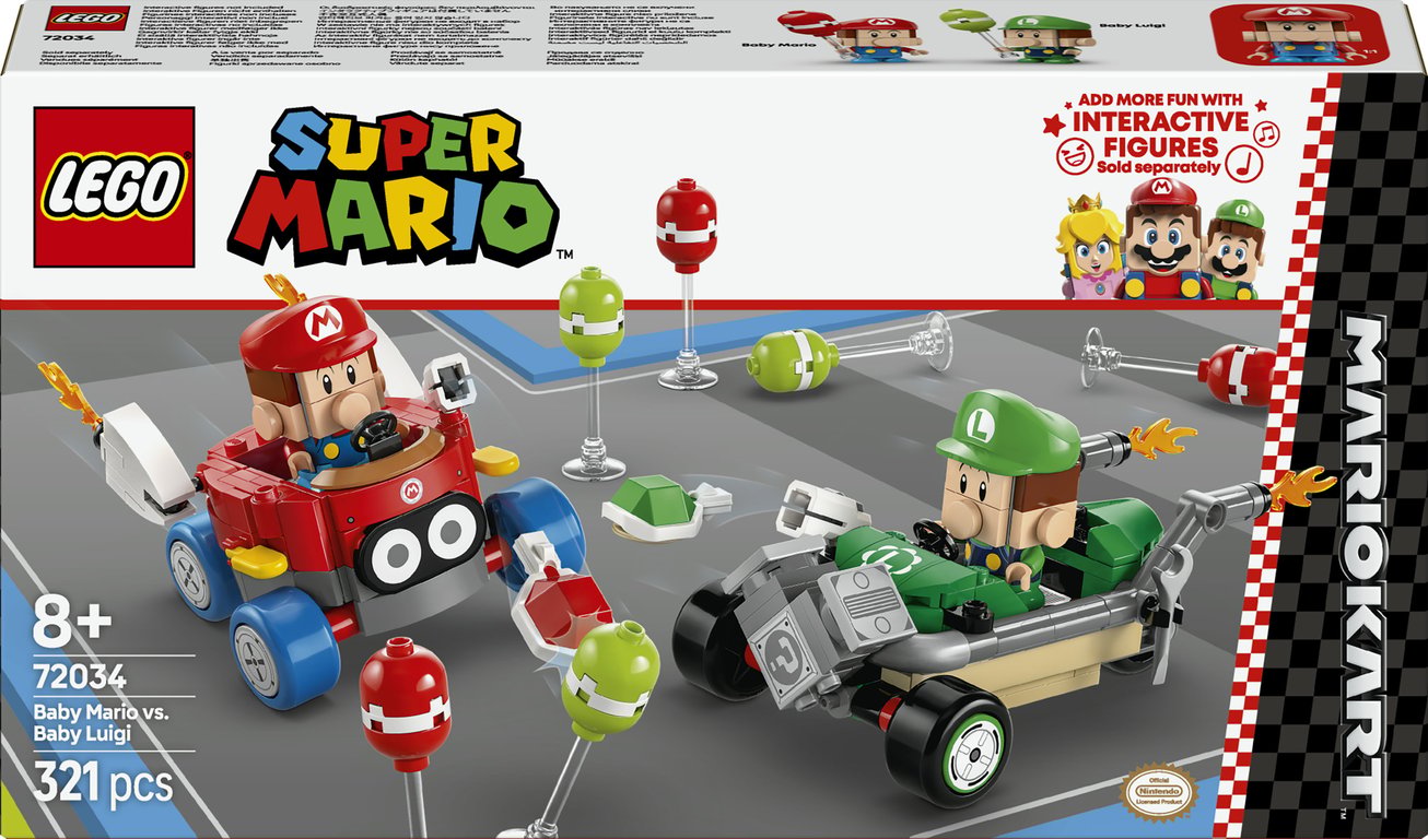 LEGO Super Mario Mario Kart™ – Baby Mario kontra Baby Luigi