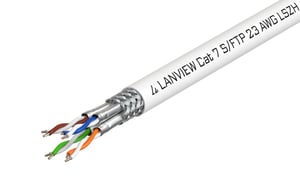 Lanview LVN122506 White 500 m Cat7 SF/UTP (S-FTP) Network Cable