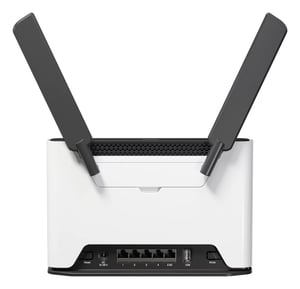 Mikrotik Chateau LTE7 ax Wireless Gigabit Ethernet Dual-band (2.4 GHz/5 GHz) 4G Router, Black, White