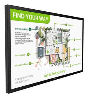 Philips 3000 series 55BDL3751T/00 signage display Interaktywny płaski panel 138,4 cm (54.5") LCD Wi-Fi 450 cd/m² 4K Ultra HD Czarny Ekran dotykowy Procesor wbudowany Android