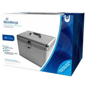 MediaRange BOX75 CD-förpackningar Låda för 200 skivor Silver
