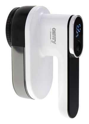 Camry Premium CR 9620 Fabric Shaver, Black, White, Stainless Steel