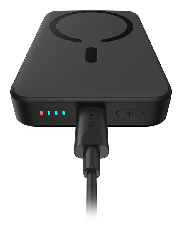 фото Зовнішній акумулятор (павербанк) Baseus Magnetic Mini Air 10000mAh 20W Black (P10059001113-00)