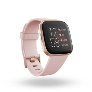 Fitbit Versa 2 3,55 cm (1,4") AMOLED 40 mm Digital 300 x 300 px Pekskärm Svart, Roséguld Wi-Fi