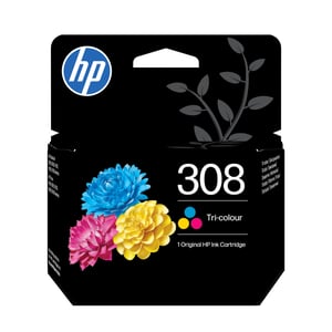HP Dual Pack of Tri-Color/Black 308 Ink Cartridges