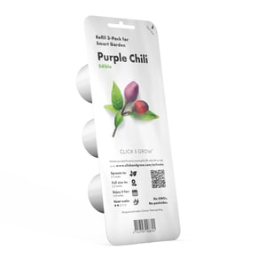 Click & Grow 4742793008745 Plant Growing Kit and 3 Refills. Chili Pepper Starter Kit