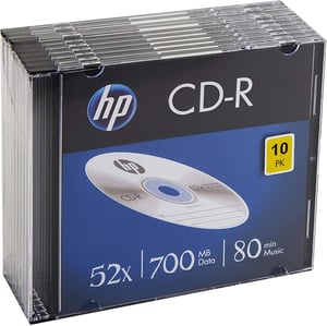 HP CRE00085 CD-R-skiva 700 MB 52x 10 st.