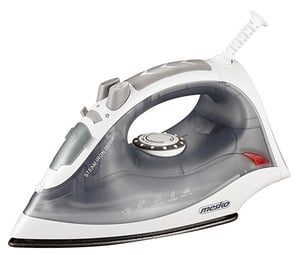 Mesko Home MS_5037 Żelazko suche i parowe Płyta ceramiczna 2800 W Szary, Biały
