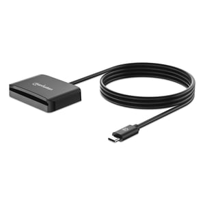 Manhattan 102742 czytnik do kart chipowych USB USB Type-C Czarny