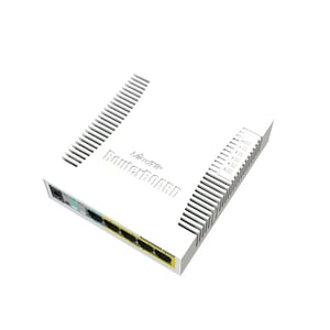 Mikrotik RB260GSP przełącznik sieciowy Zarządzany Gigabit Ethernet (10/100/1000) Obsługa PoE Biały