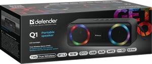 Defender BEATBOX 20 Przenośny głośnik stereo Czarny 20 W