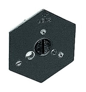 Manfrotto 130-38 Montageplatte für 029 & 136, 3/8 Stativ, grau