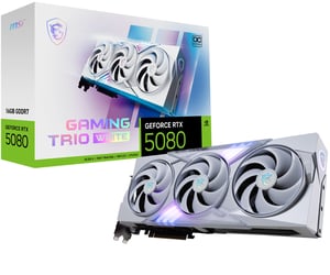 MSI GAMING GEFORCE RTX 5080 16G TRIO OC WHITE NVIDIA-Grafikkarte 16 GB GDDR7