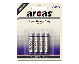 Arcas 107 00403 Jednorazowa bateria AAA Cynkowo-węglowy