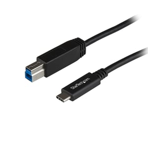 StarTech USB31CB1M USB-kabel USB 3.2 Gen 2 (3.1 Gen 2) 1 m USB-C till USB-B Svart