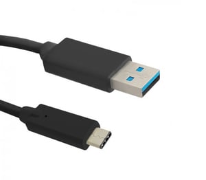 Qoltec 1.2m USB 3.1 C/Micro USB 3.0 A kabel USB USB 3.2 Gen 1 (3.1 Gen 1) 1,2 m USB C USB A Czarny