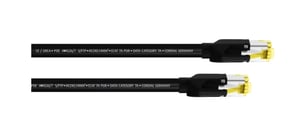 Cordial 15576 kabel sieciowy Czarny 1 m Cat7a S/FTP (S-STP)