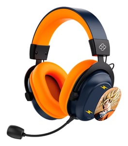 Blade DB2001 Kopfhörer/Headset – kabelgebunden und kabellos, Kopfbügel, Gaming, USB Typ C, Bluetooth, Schwarz, Grau, Orange