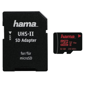 Hama 124187 32 GB MicroSDHC UHS-II Klasa 3