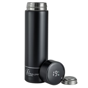 Extralink Kubek termiczny Smart Travel Mug Czarny Termos z wyświetlaczem LED