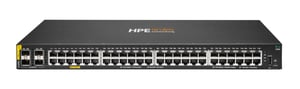 HPE Aruba Networking CX 6100 48G Class4 PoE 4SFP+ 370W Switch Zarządzany L3 Gigabit Ethernet (10/100/1000) Obsługa PoE 1U Czarny