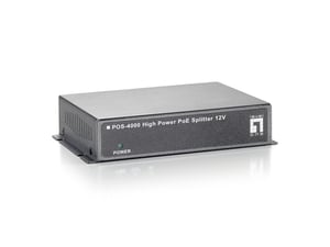 LevelOne POS-4000 Netzwerk-Splitter, PoE-Unterstützung, grau