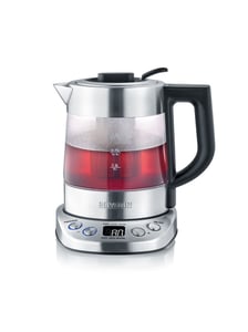 Severin WK 3473 Electric Kettle, 1 L, 2200 W, Stainless Steel, Transparent